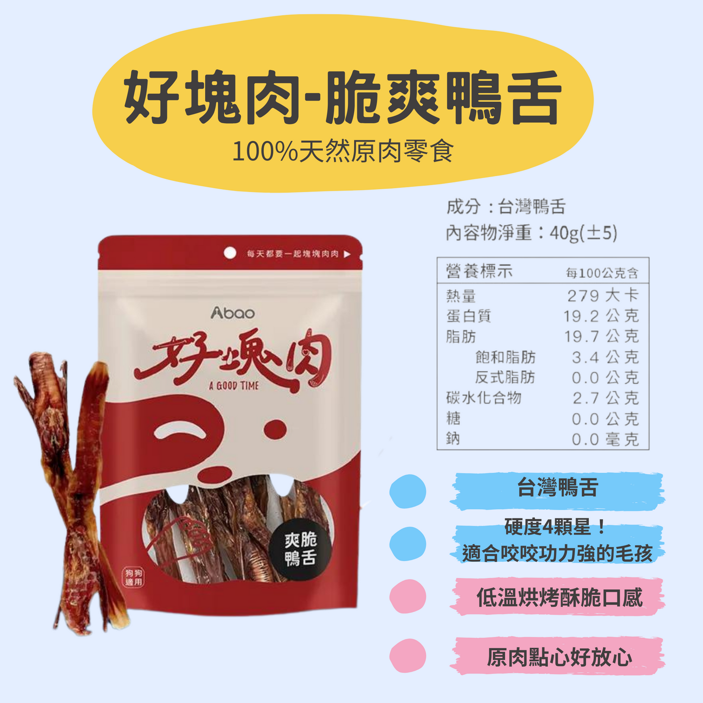 【ABao 好塊肉】爽脆鴨舌